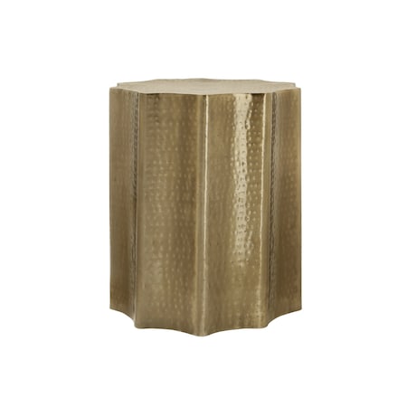 Monarch Specialties Accent Table, Drum, Side, End, Nightstand, Lamp, Living Room, Bedroom, Gold Metal, Contemporary I 3900